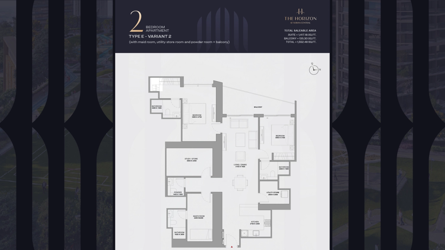 2 BR - Type A